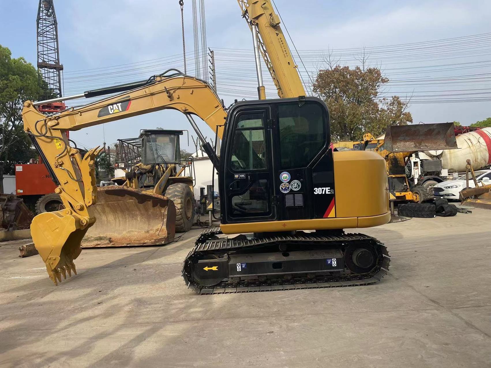 With EPA Digger 7 Ton Used Cat Caterpillar 307 307E 307E2 Mini Excavator Ready to Work