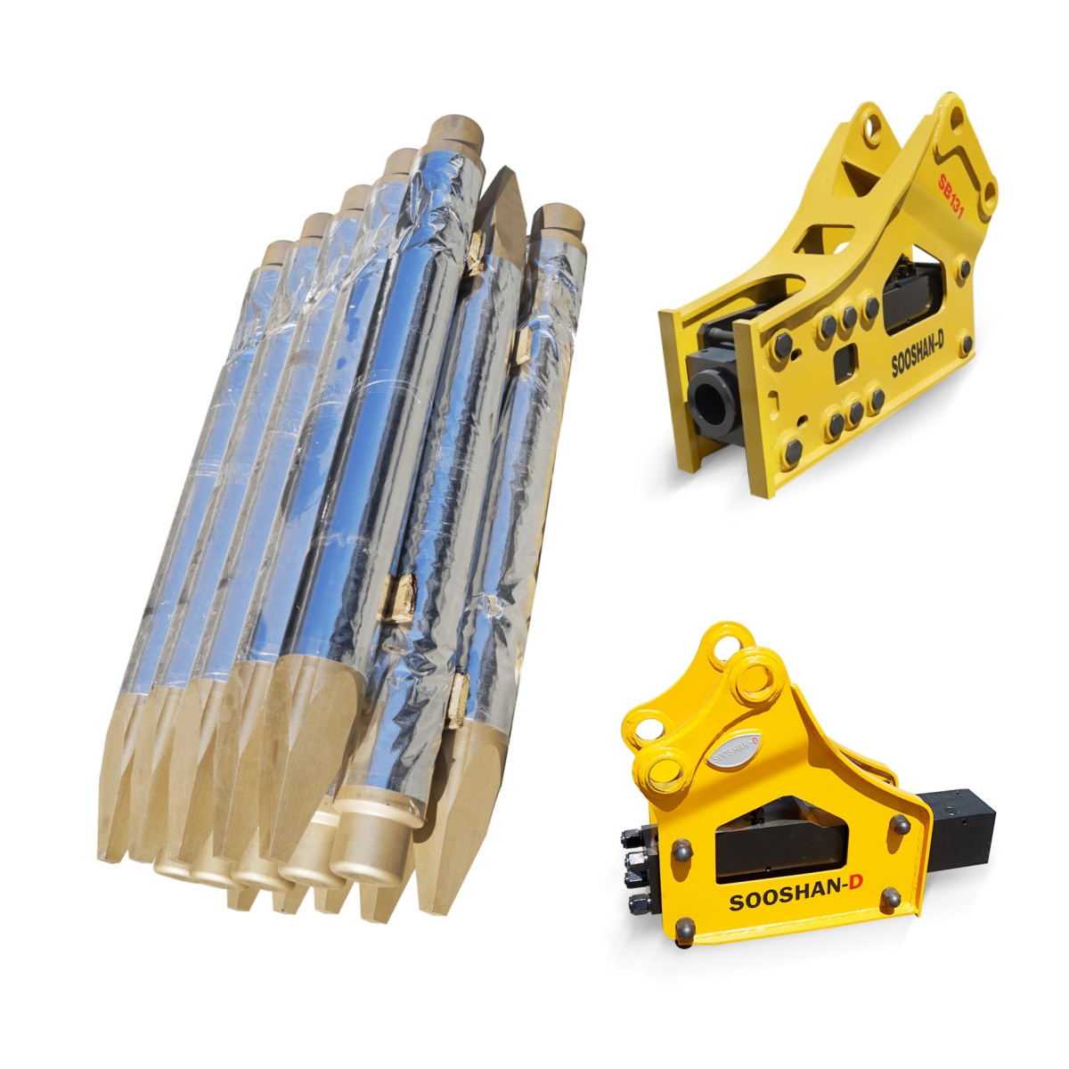 Construction machine parts excavator attachment hydraulic breakers hammer jack  hammer to break rocks