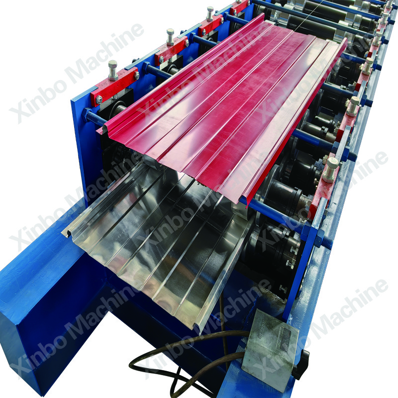 Automatic Color Steel 490 Portable Self Lock standing seam roof panel standing beam metal roof roll forming machine in India