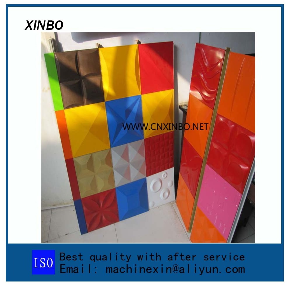 advertisement 3D wall decorative steel plate forming machine 3d wall panel machine