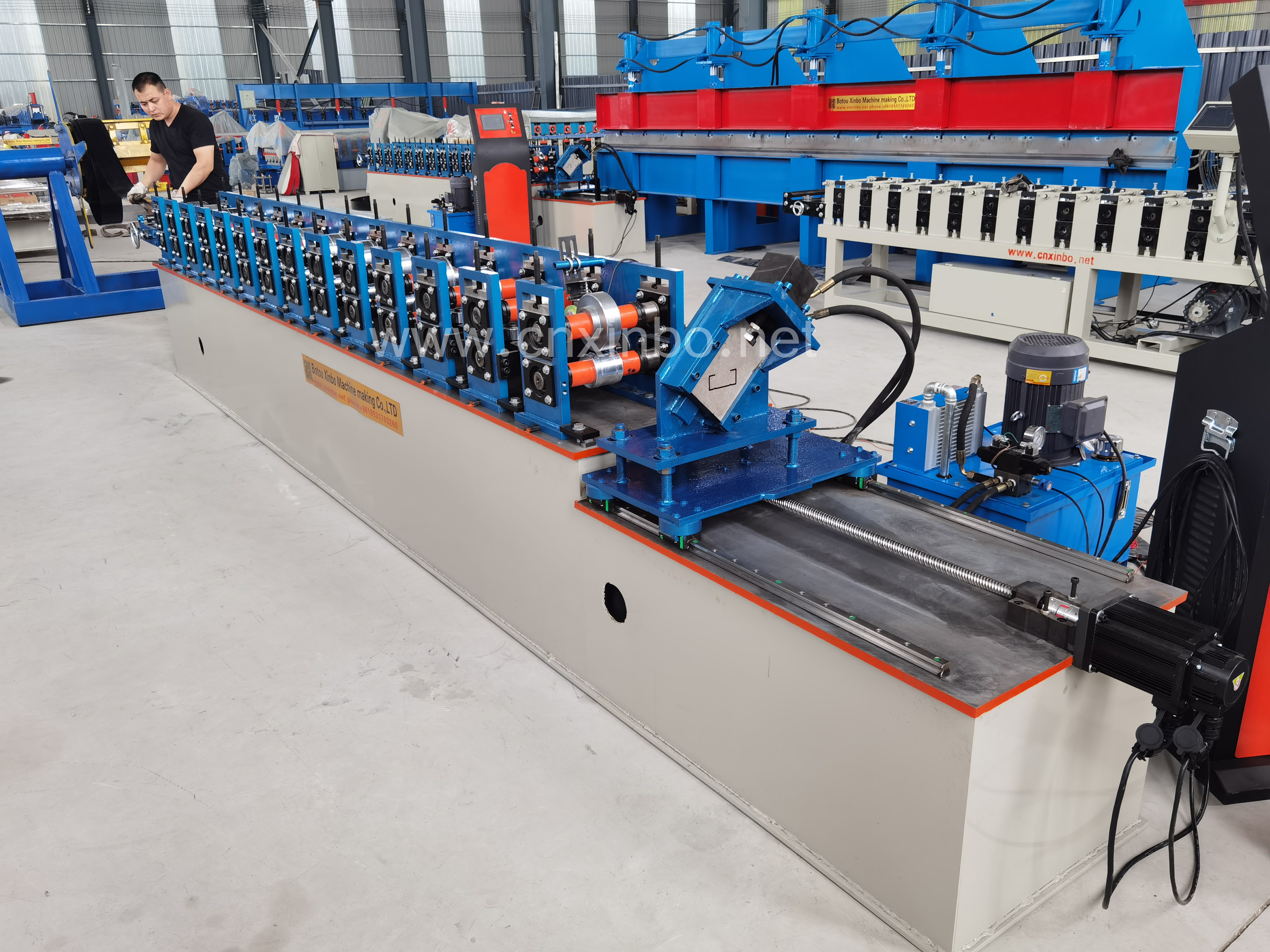 Lower cost High speed quality c u angle omega shape metal sheet light keel roll forming machine