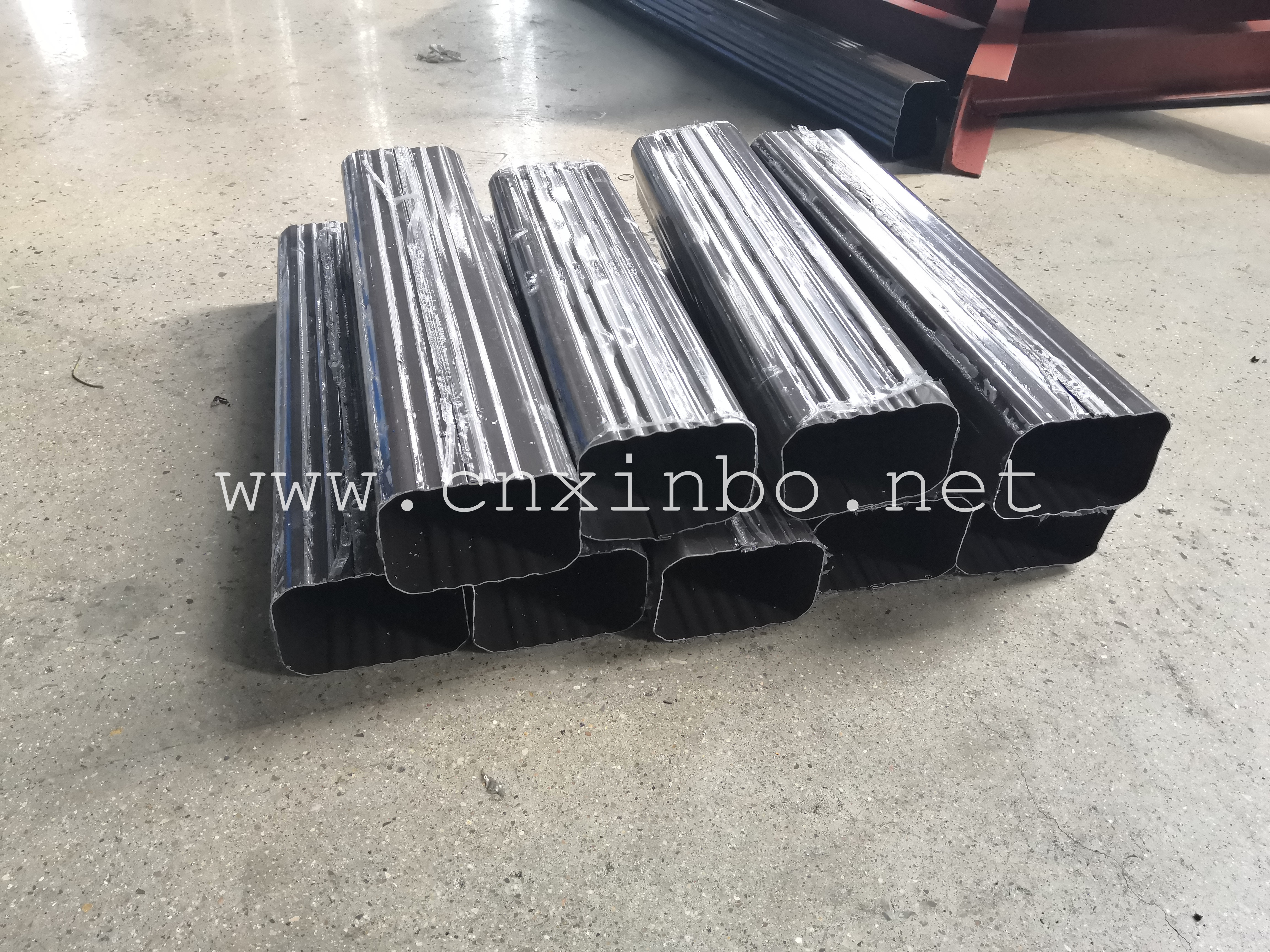 Aluminium Roofing gutter collect rainwater downspout tile making roll forming machine