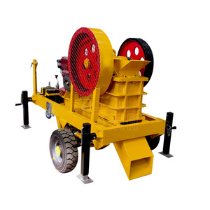 Jaw Crusher Rock Crusher 150x250 PE Model Small Mobile Mini Stone Low Mobile Stone Crusher with Diesel Engine 125mm Negotiable