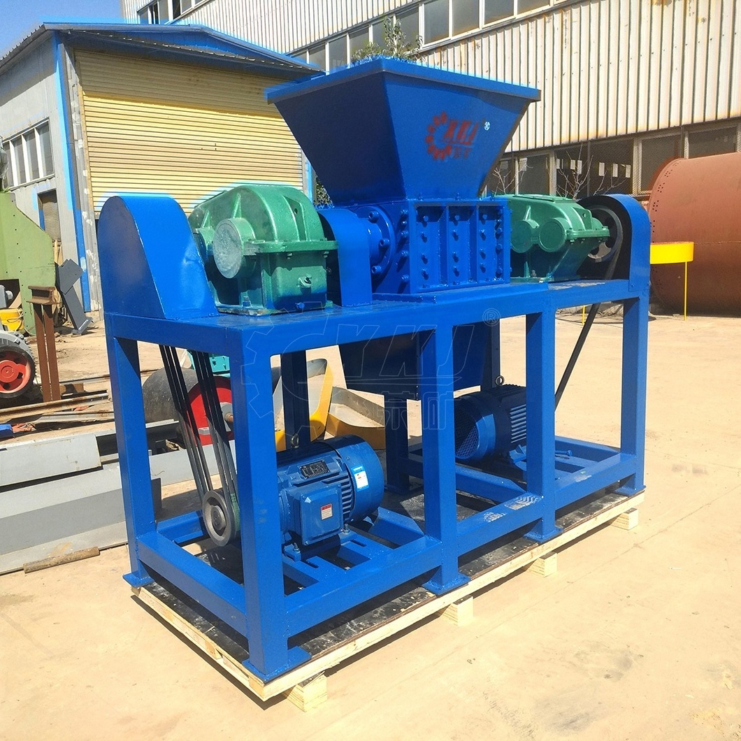 High Efficiency Industrial Recycled Machine Plastic Wood Pallet Double Shaft Shredder