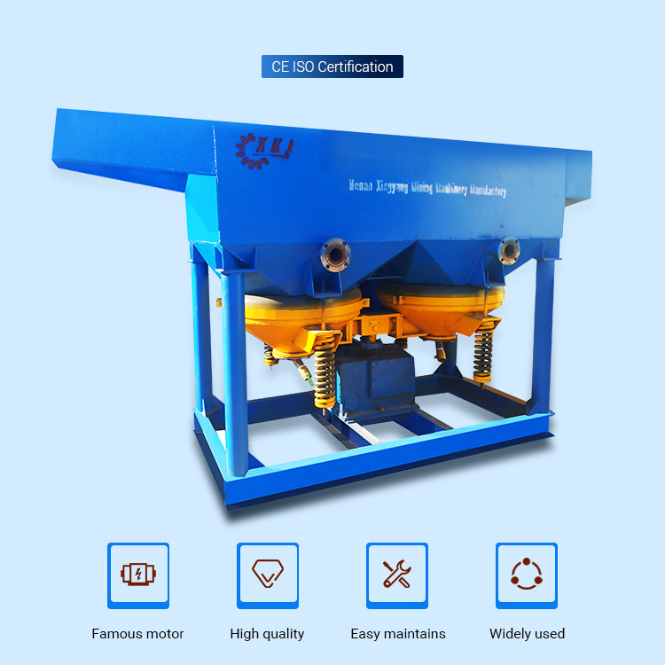 tungsten ore mineral jig concentrator plant coal washing pottery jig machine