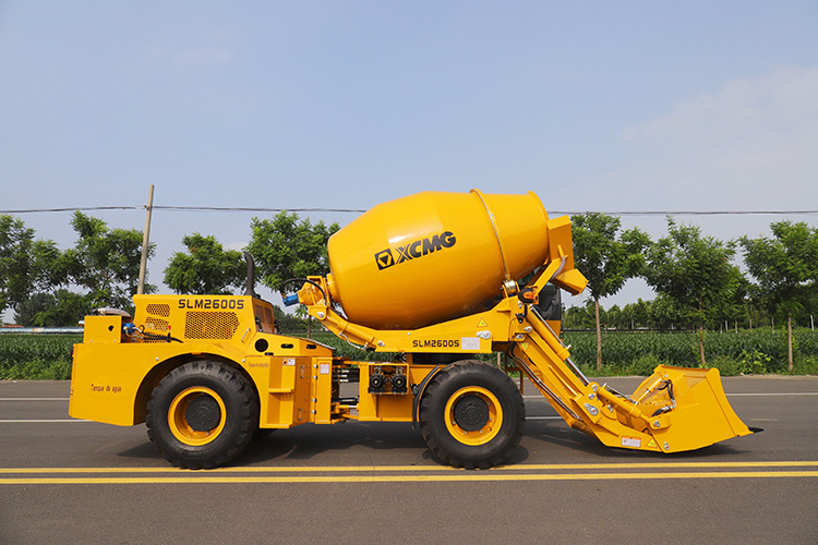 XCMG Official New Mobile Self Feeding Concrete Mixer Truck 2.6 Cubic Multifunction Self Loading Concrete Mixer