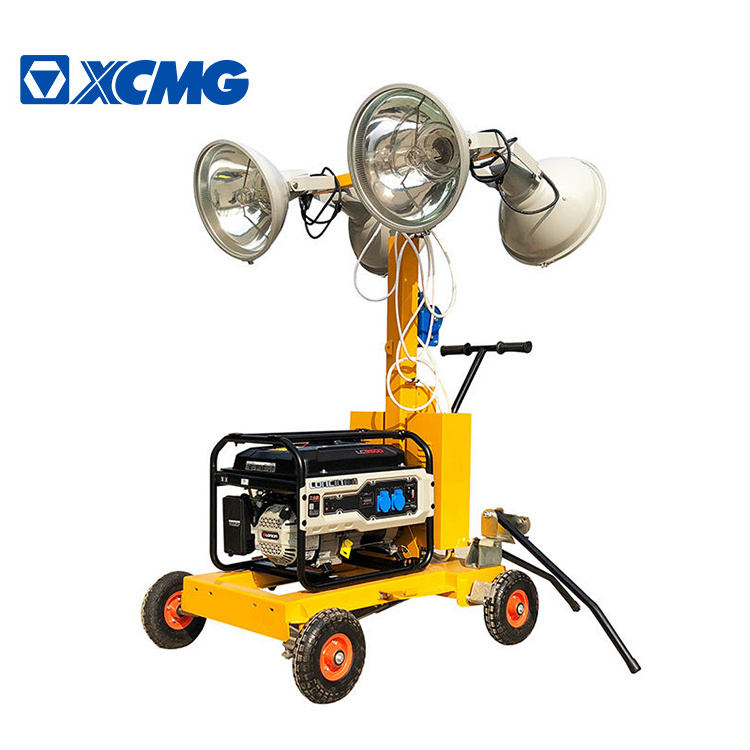 XCMG Official 5m 4*400W Manual Mast Diesel Generator Construction Metal Halide Lamp Mobile Light Tower Price for Sale