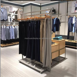 Hot Sale cloth display stand wall mount shelves for shop Display Racks for clothing stores clothing rack