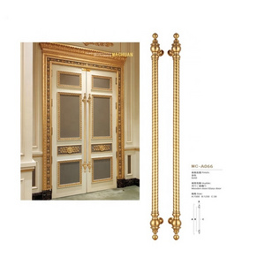 2022 Top Sale Wooden gold Door Pull Handle aluminium sliding door pull handle for Hotel for Apartment