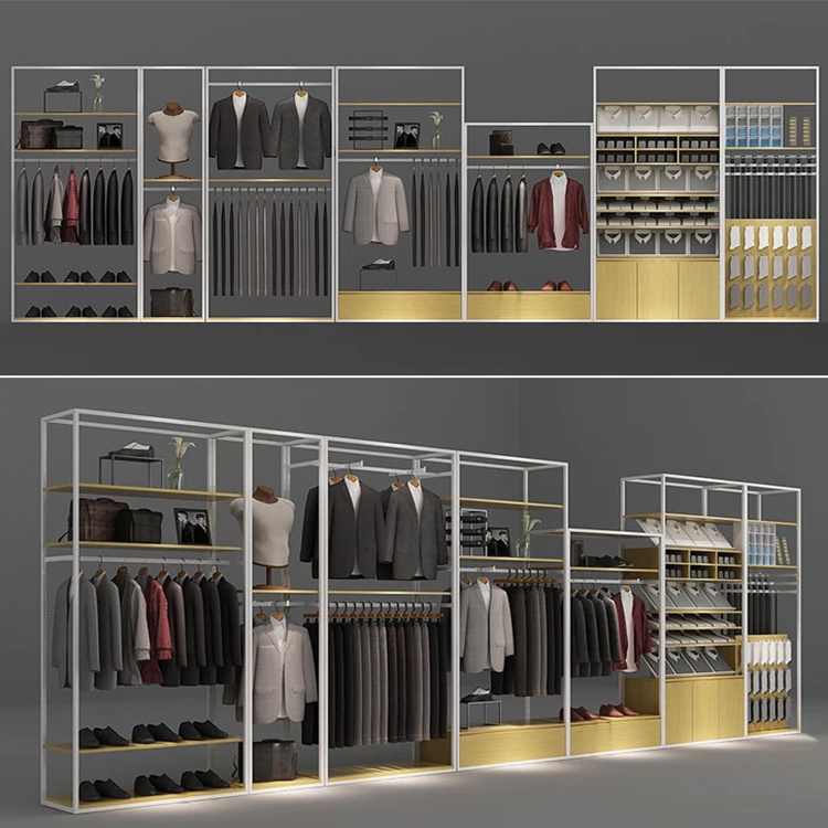 Showroom Interior Design Furniture Fashion Clothing Store Commercial Garment Display Clothing Rack