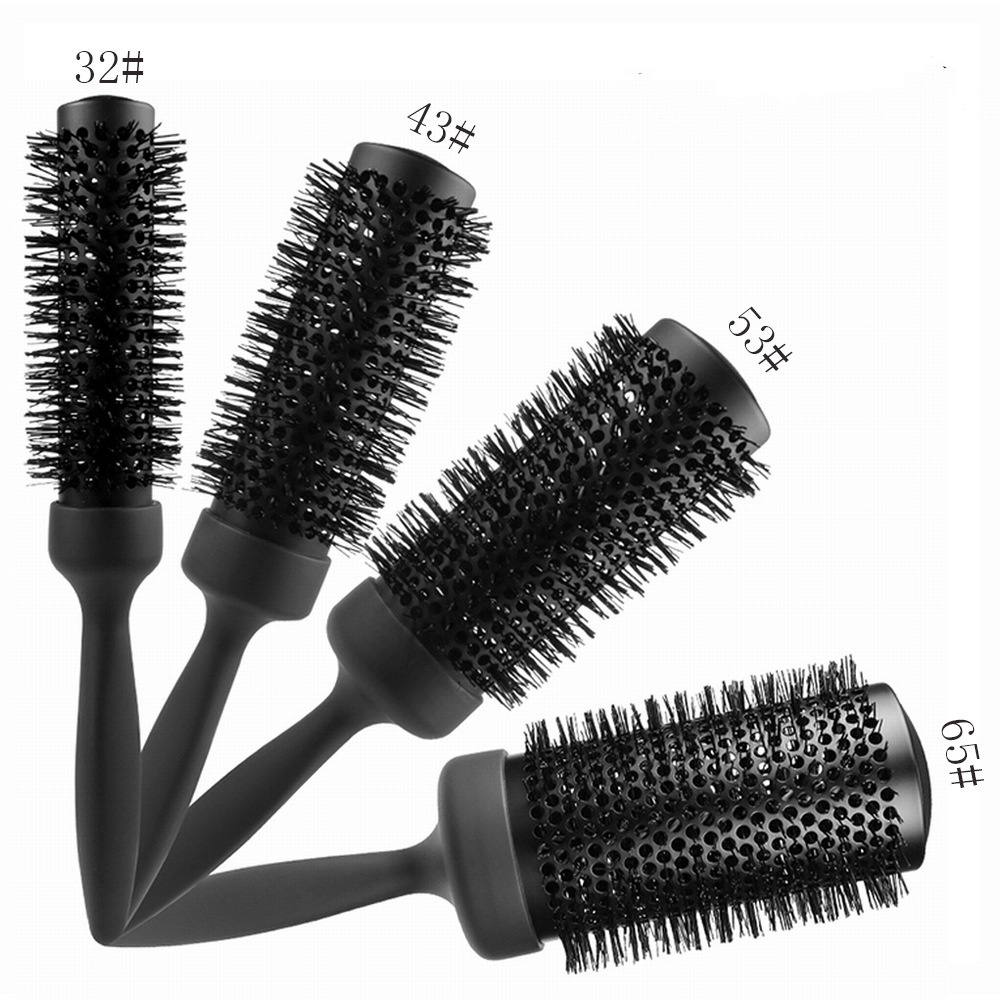 Wholesale Costom Boar Bristle Logo Hairbrush Ceramic Bamboo Hair Detangling Brush Salon lace