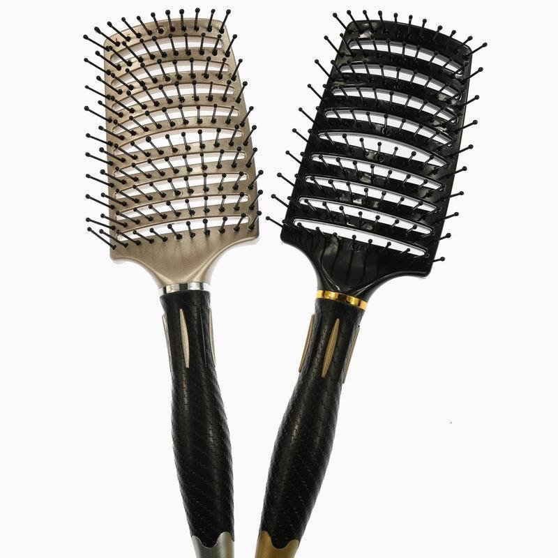 Wholesale Bristle Curly Hair Vent Brush Detangling Soaln Costom Logo   Lace Flask Wet Hair Brush