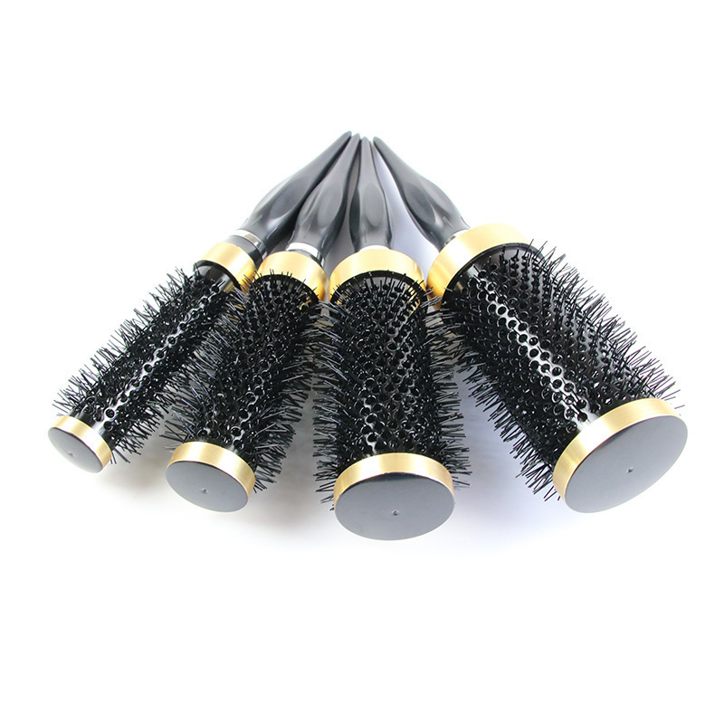 Professional Round Pointed Nylon Hair Painting Brush Set Dryer Ceramic Ionic Heat control Hair Brush