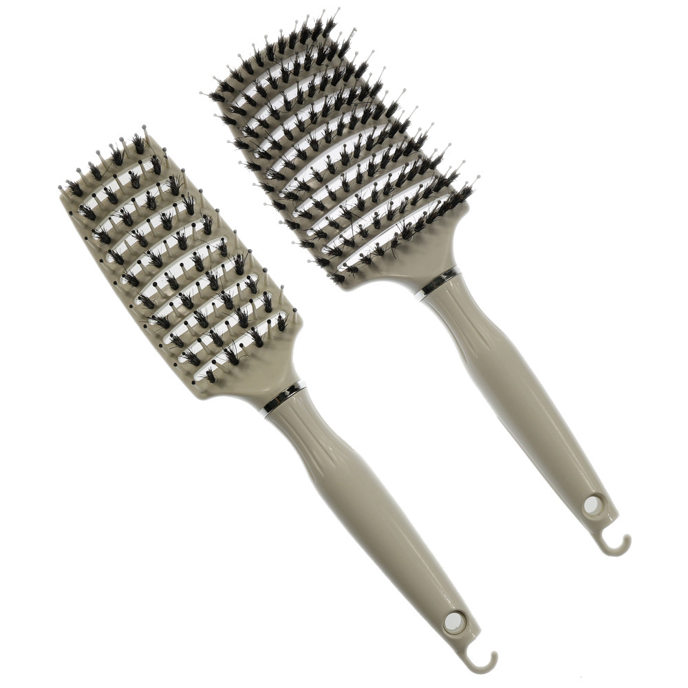 Wholesale Bristle Curly Hair Vent Brush Detangling Soaln Costom Logo   Lace Flask Wet Hair Brush