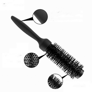 Wholesale Costom Boar Bristle Logo Hairbrush Ceramic Bamboo Hair Detangling Brush Salon lace