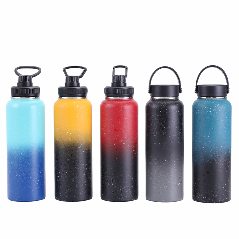 Custom Logo Leak Proof Double Walled Metal Canteen Insulated Stainless Steel Vacuum Flask Thermo Mug Sports Water Bottle