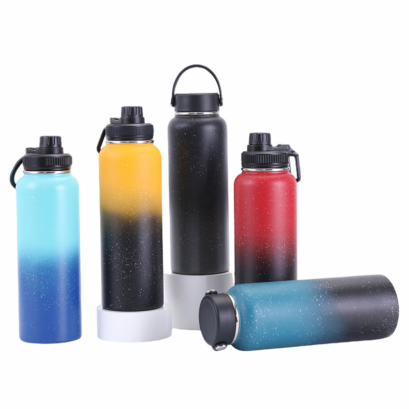 Custom Logo Leak Proof Double Walled Metal Canteen Insulated Stainless Steel Vacuum Flask Thermo Mug Sports Water Bottle