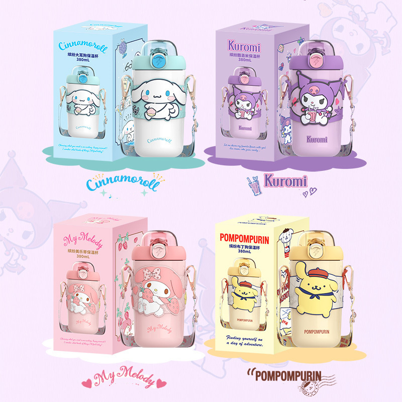 MAIMAI Sanrio anime family Cartoon Thermos Cup 316 Stainless Steel Children's Portable Water Cup Mini Cute Tea Cups