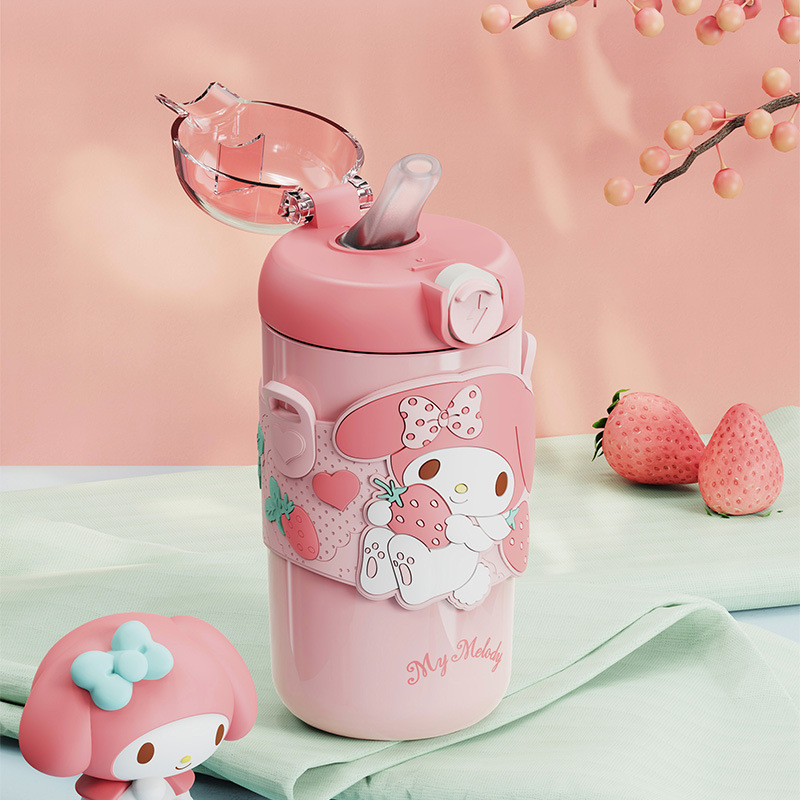 MAIMAI Sanrio anime family Cartoon Thermos Cup 316 Stainless Steel Children's Portable Water Cup Mini Cute Tea Cups