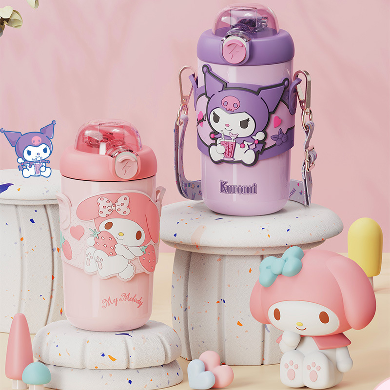 MAIMAI Sanrio anime family Cartoon Thermos Cup 316 Stainless Steel Children's Portable Water Cup Mini Cute Tea Cups