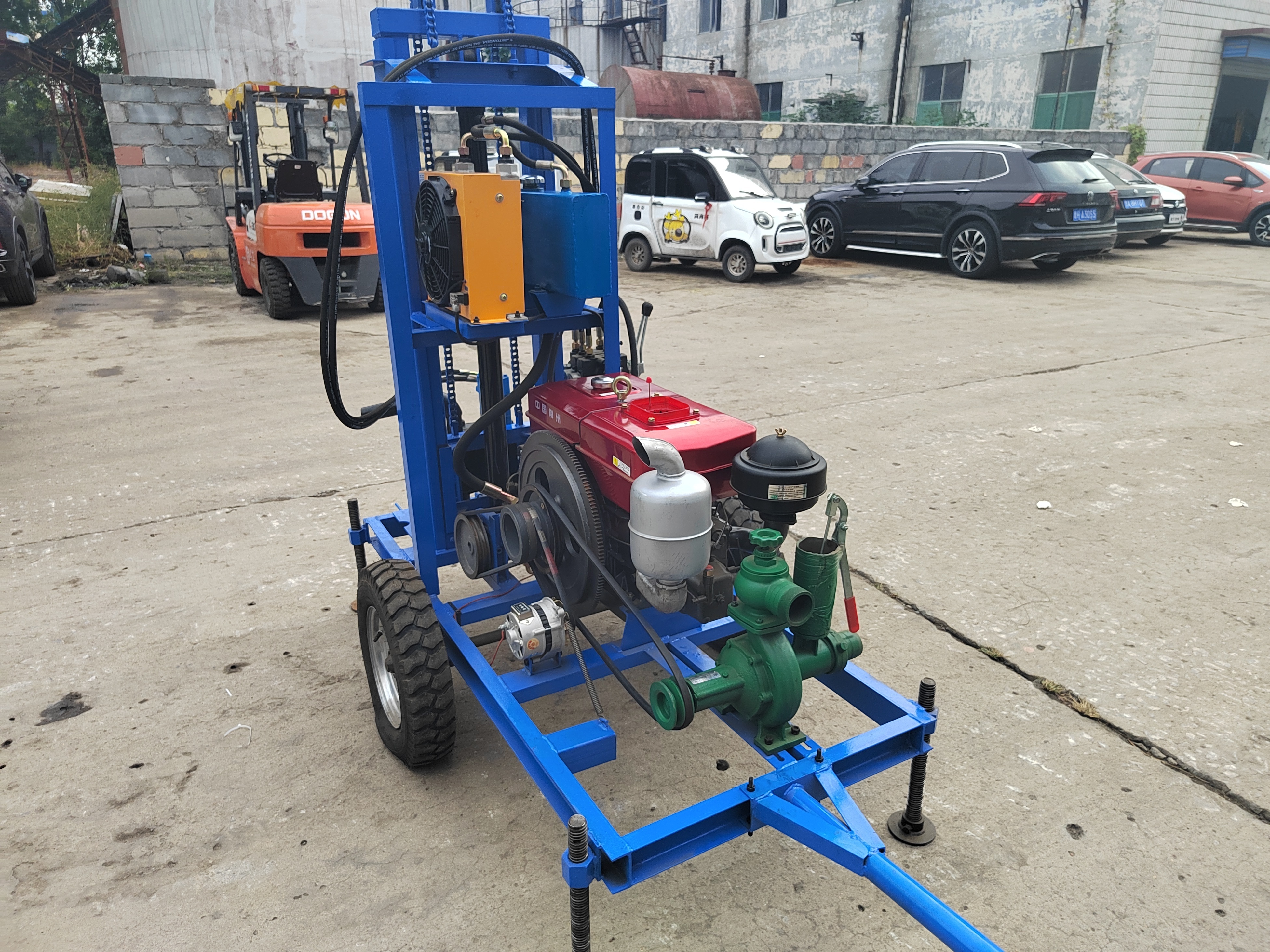 Commercial mini household well drilling portable water well drilling rig Industrial thermal drilling rig water well small