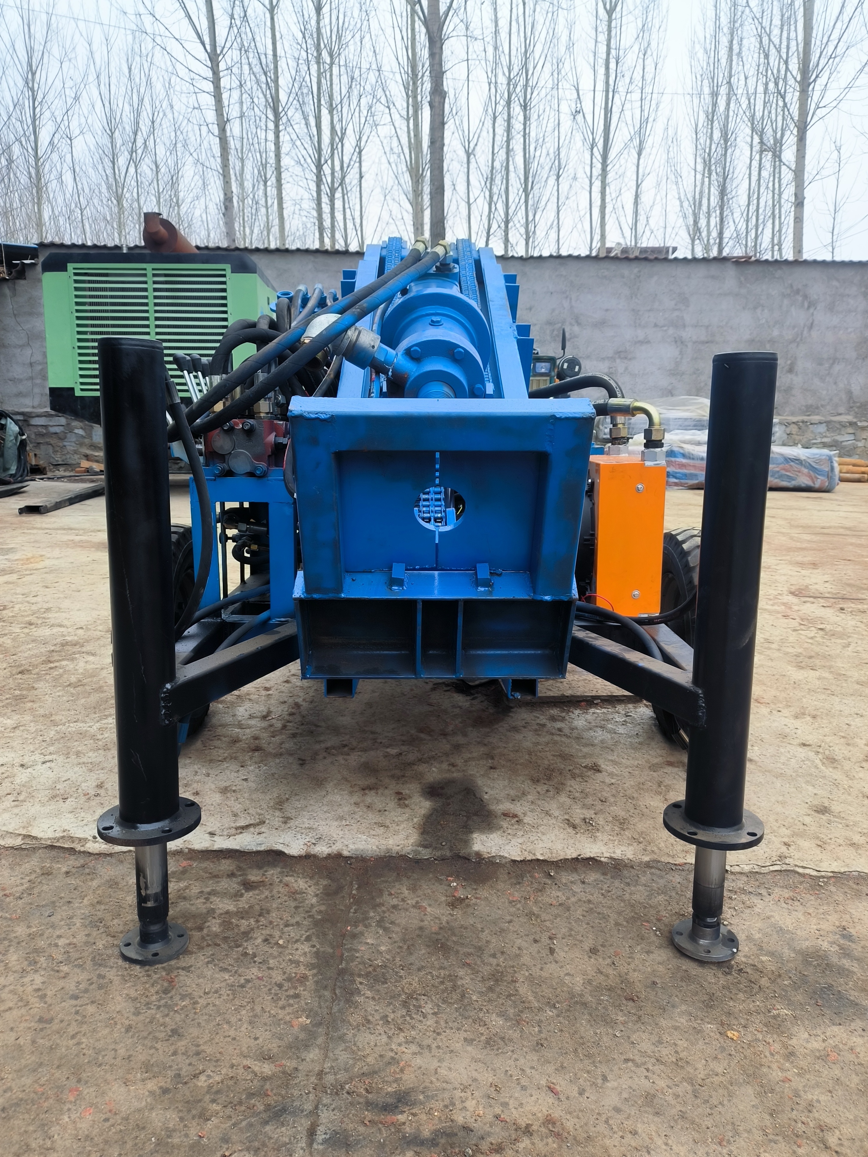 Wheel type water well drilling rig deep ground drilling rig machine portable water well drilling rigs for soil test