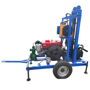 100m 200m Small Portable Hydraulic Deep water Well Drilling Rig Mini Water Drill Rig