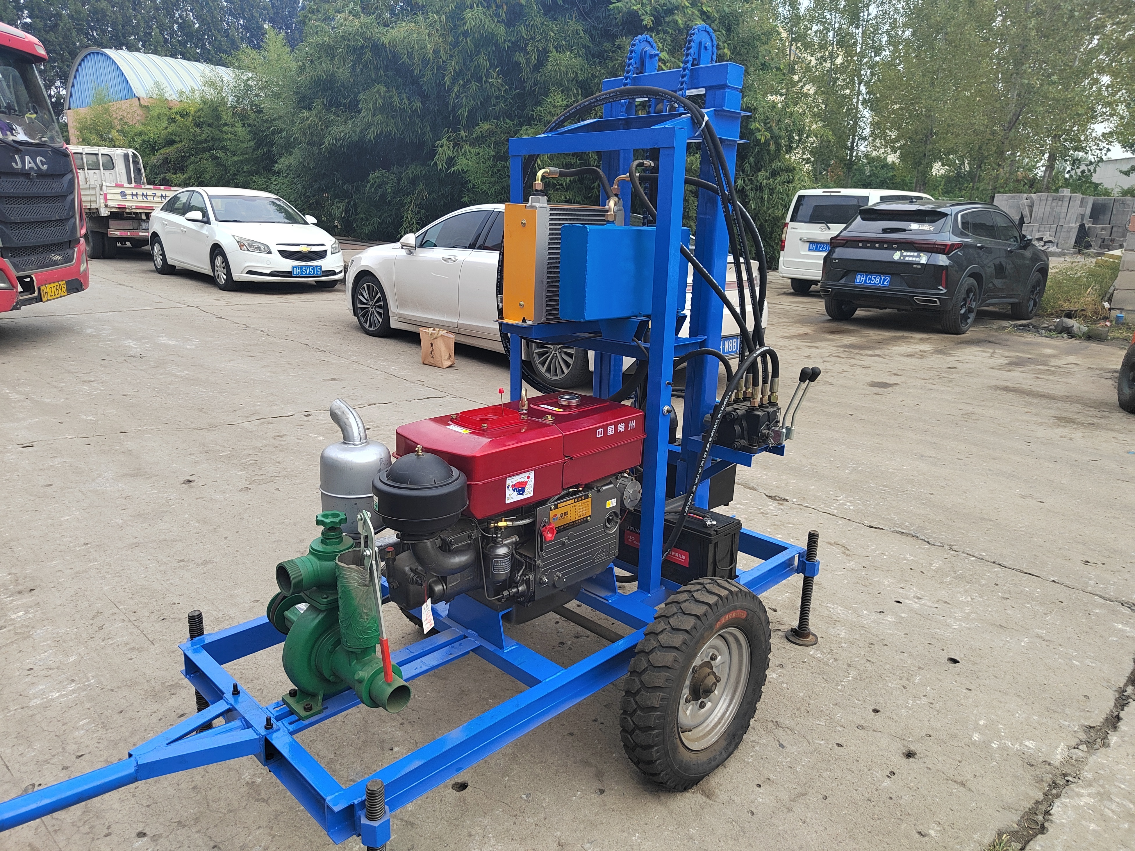 100m 200m Small Portable Hydraulic Deep water Well Drilling Rig Mini Water Drill Rig