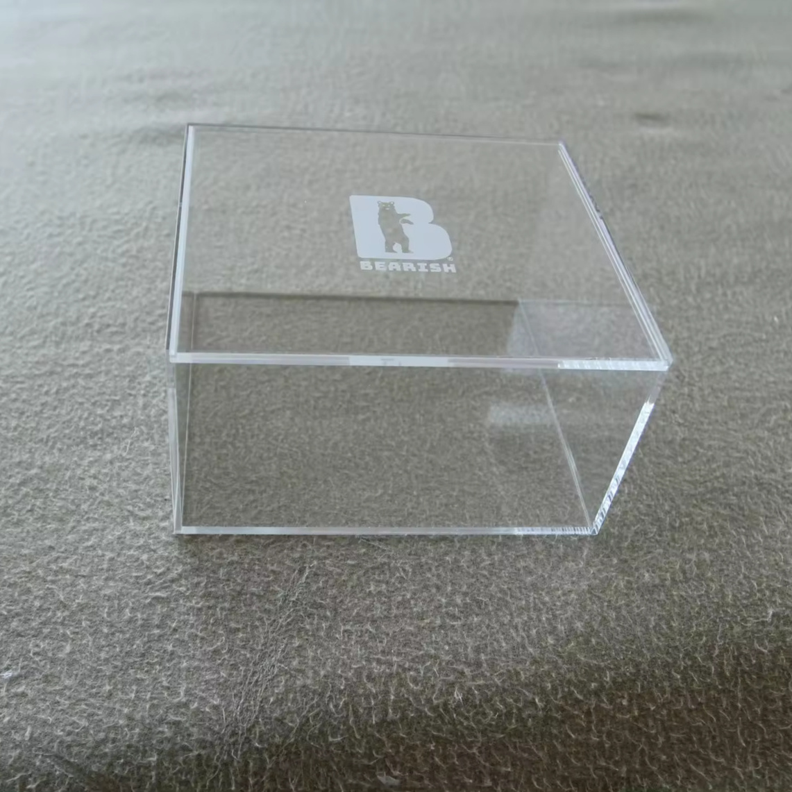 Custom plexiglass transparent clear acrylic box with sliding lid