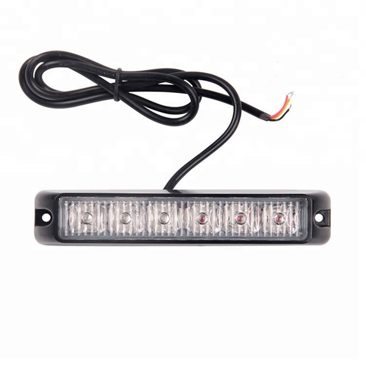 6W Flash Light Led Flashlights Led Warning Light Bar Waterproof 12V Universal for Trailer Car Truck Motorcycle High Power Macon