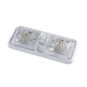 12V rv led ceiling double dome light, 48 leds led rv light