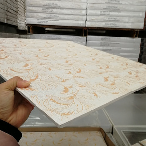 60*60 Modern Designs Decorative Panel World Pvc Laminated Gypsum Board Waterproof False Ceiling Tiles