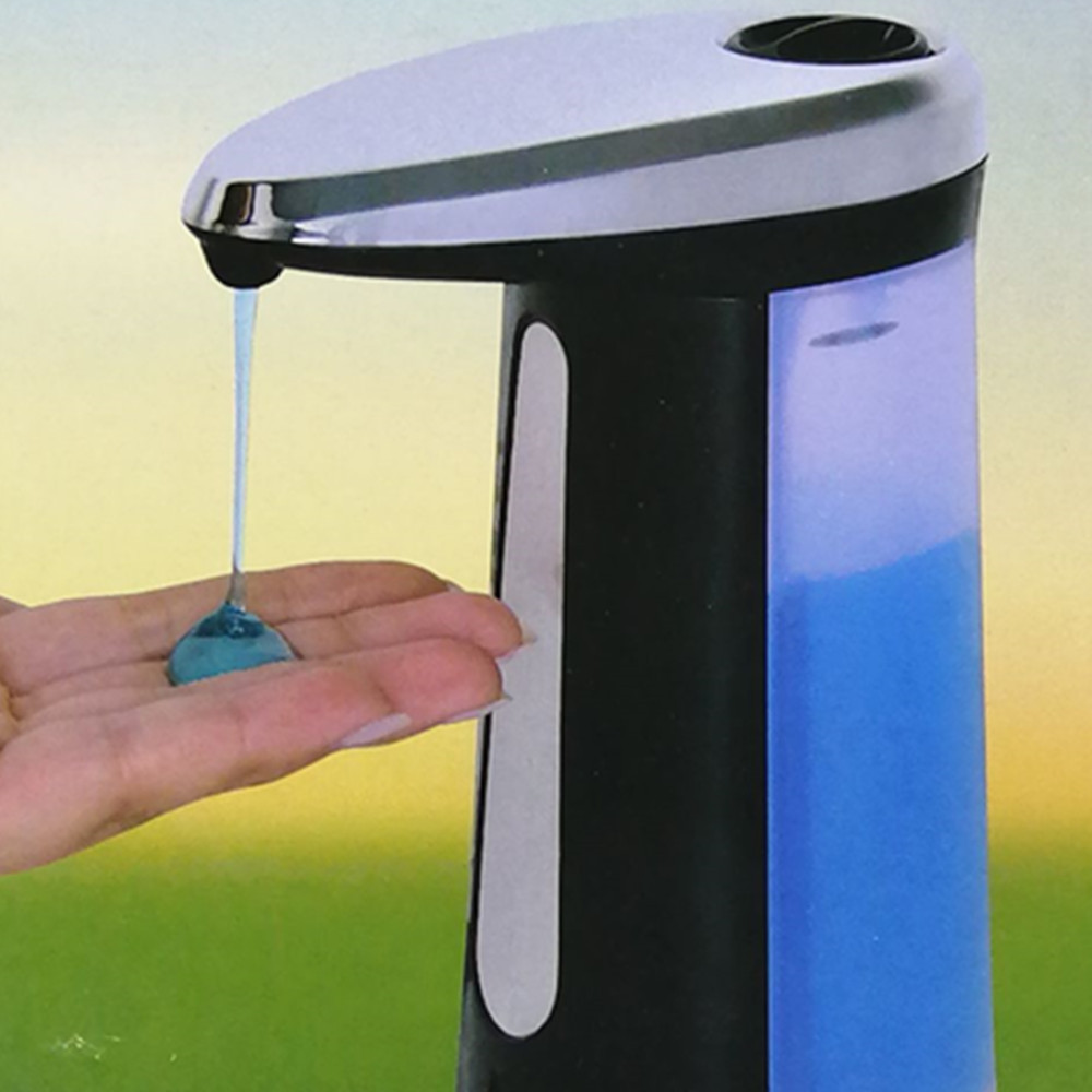 400ml Battery Hands Free Stainless Steel Contactless Gel Touch Free Small Car Automatic Hand Soap Dispenser