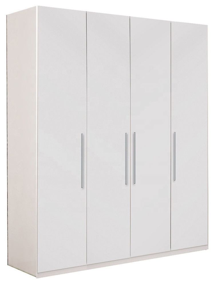 Customized Modular mdf hotel full luxury bedroom storage cabinet furniture wooden modern white armoire wardrobe closets designs