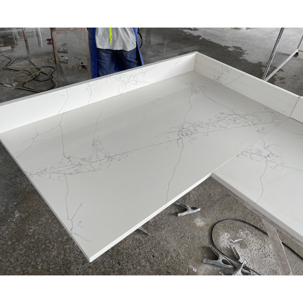 Prefab White Quartz Marble Granite Kitchen Tops Countertops, Benchtops, Vanity Tops, Table Tops hot sales in Australia