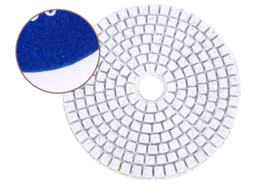 4 inches/5 inches 80mm/100mm/125mm/150mm wet granite marble quartz stone diamond polishing pad