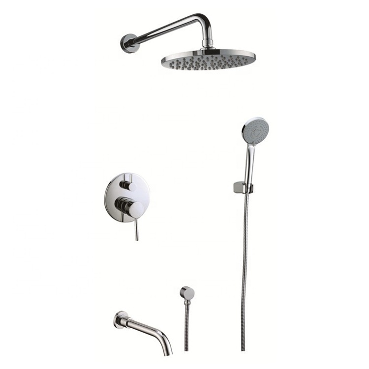 Good Price Rainfall Instant Heat Luxury Wall Water Saving Bathroom Electric High Pressure Chromed Abs Shower Head Set