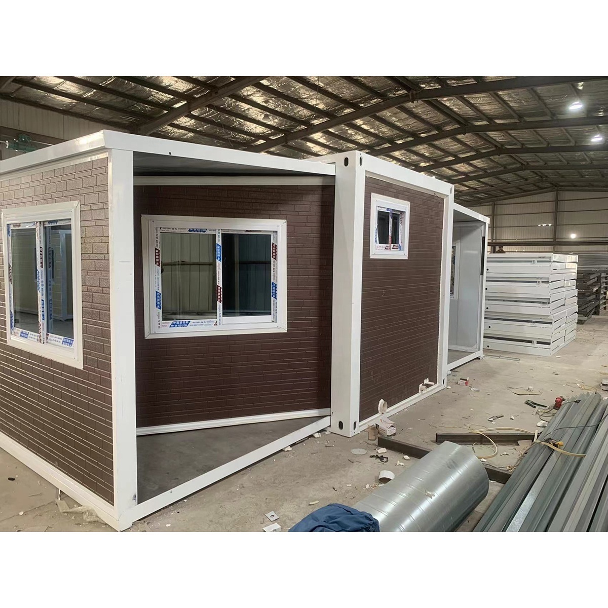 2 Bedroom Portable Living Modular House China Shipping Prefabric house Construction Building 20ft 40ft Expandable Folding House