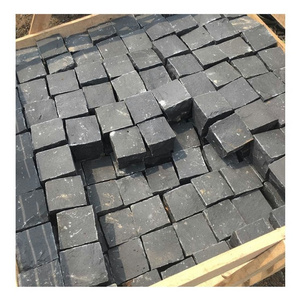 Low Price Granite Natural Paving Stone Black Granite Steine Cubic Stone for Brick Driveway