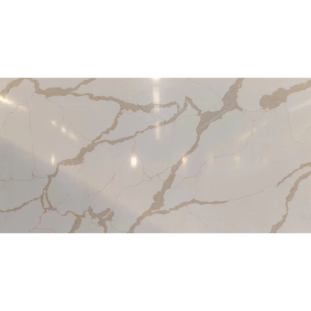 Macostone Calcatta Gold Quartz 6mm-30mm Thick Calacatta Gold White Quartz Stone Countertops Slabs