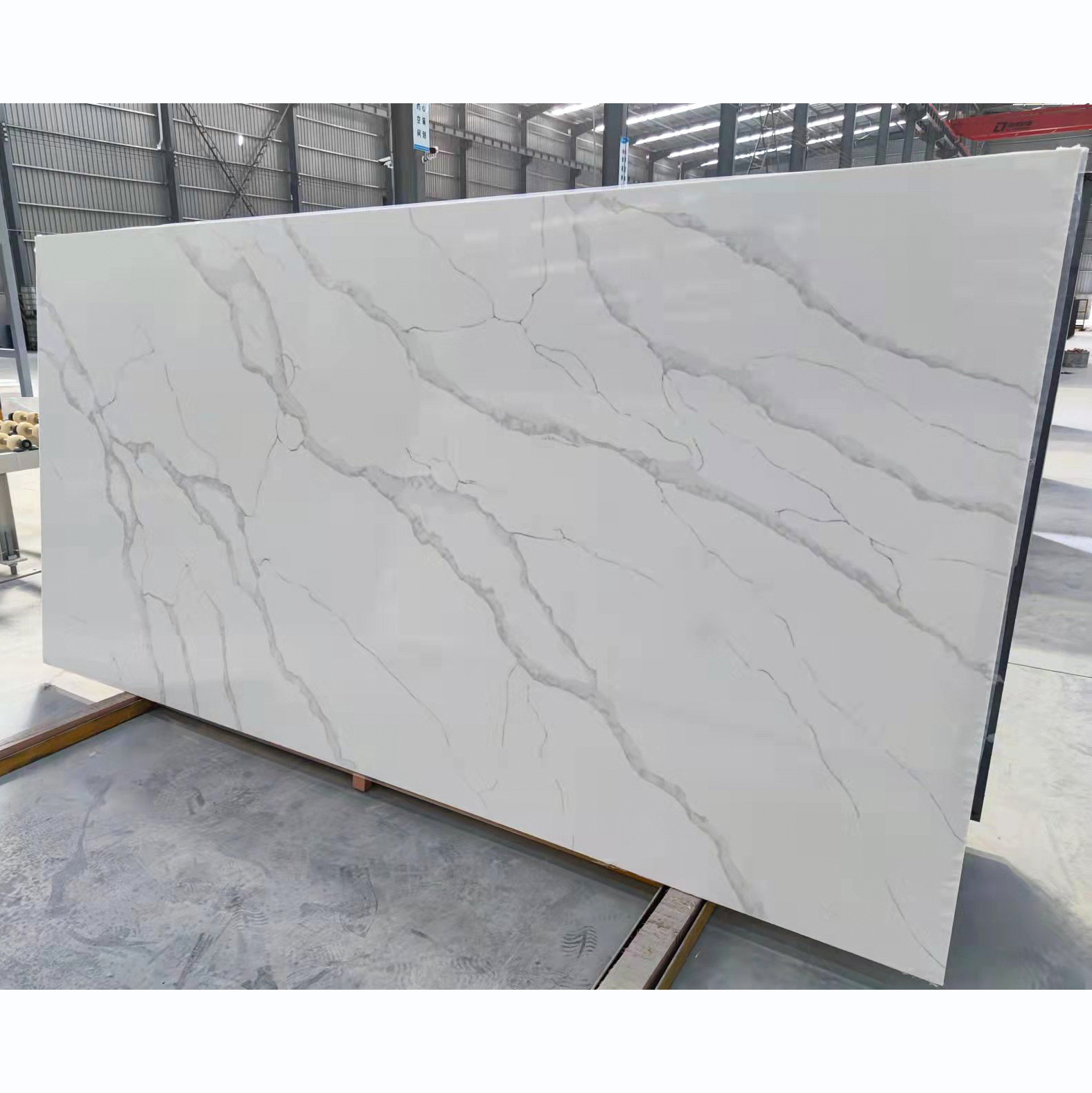 New Show Stone Quartz Alabaster Quartz Stone Slab for Kitchen Countertop