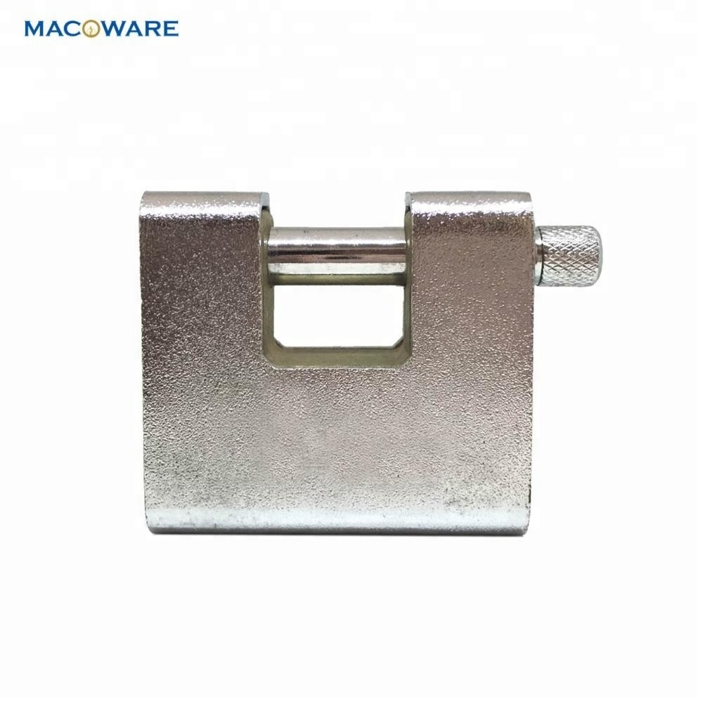 High Security top security Armoured Rectangular Shackle brass pad lock warehouse Padlock Key Lock