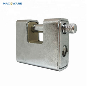 High Security top security Armoured Rectangular Shackle brass pad lock warehouse Padlock Key Lock