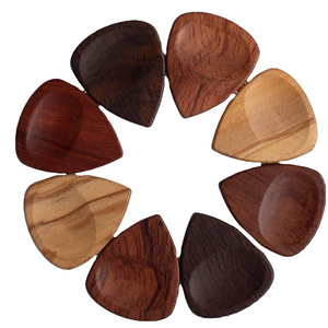 High-Quality Multi different wood guitar picks wooden guitar picks use for acoustic classical  Guitar Picks Engrave Design