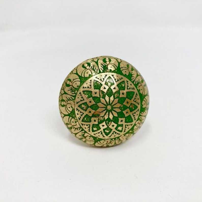 Latest Design Highly Decorative Golden Brass Door Knob for Export Sale from India