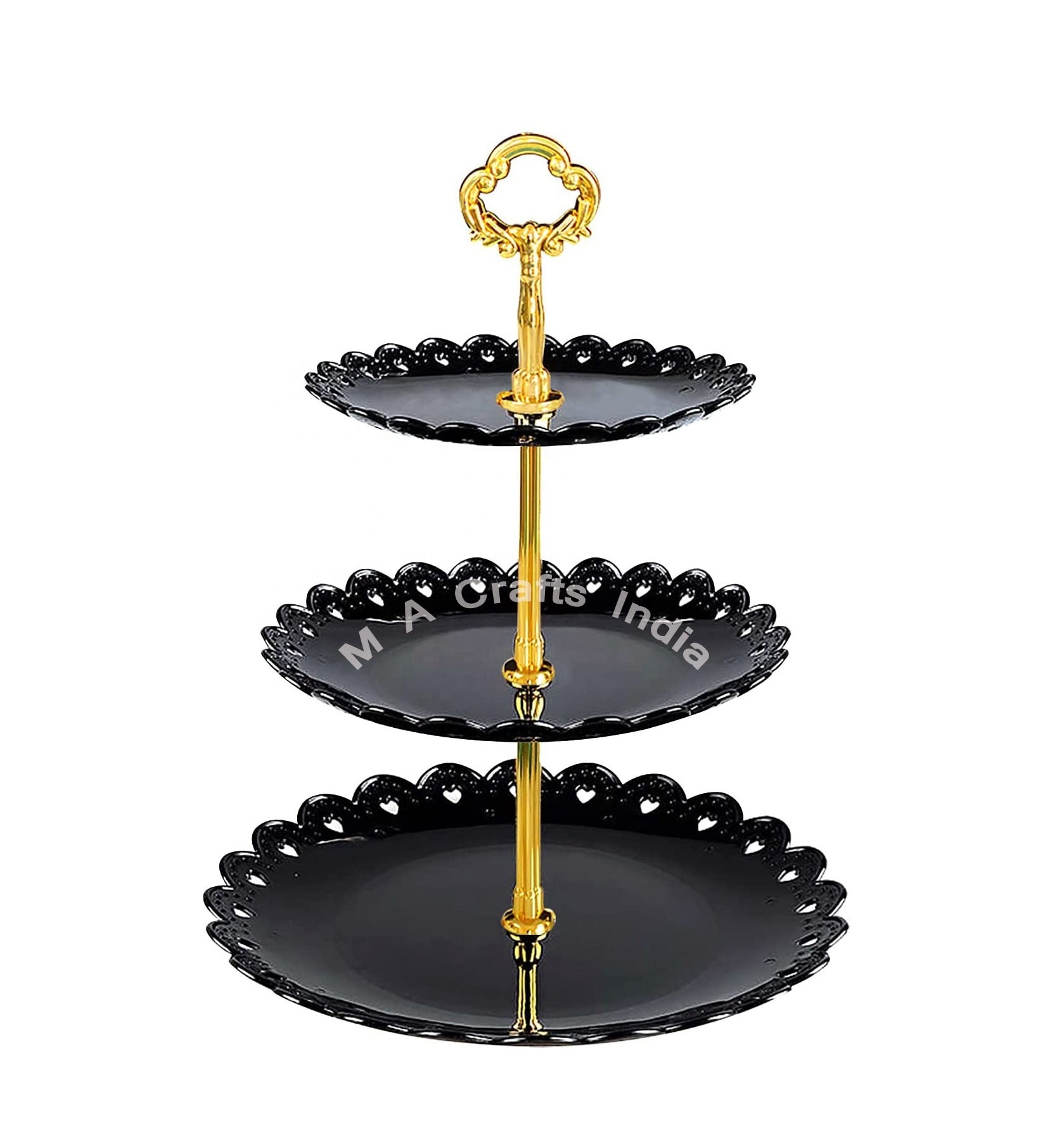 High-Quality Hot Selling Good Quality Factory Sale 3 Tiers fitting Cake Metal Stand Set Flatware Set Cake Stand Cake Fitting