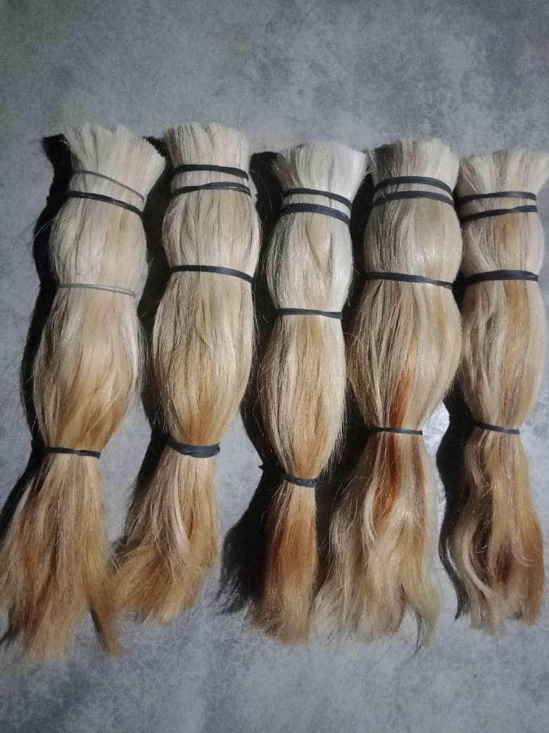 Handmade Cow And Buffalo Tail Hair Making For Brush Cattle Tail Hair Indian tail hair bundle Manufacturer from india