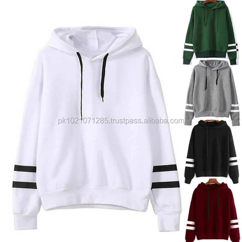 Simple Style Hoodie Sweatshirt Jumper Hooded Pullover Girls Classic Hoodies Fancy Hoodies Women Long Sleeve Plain Full Fleece