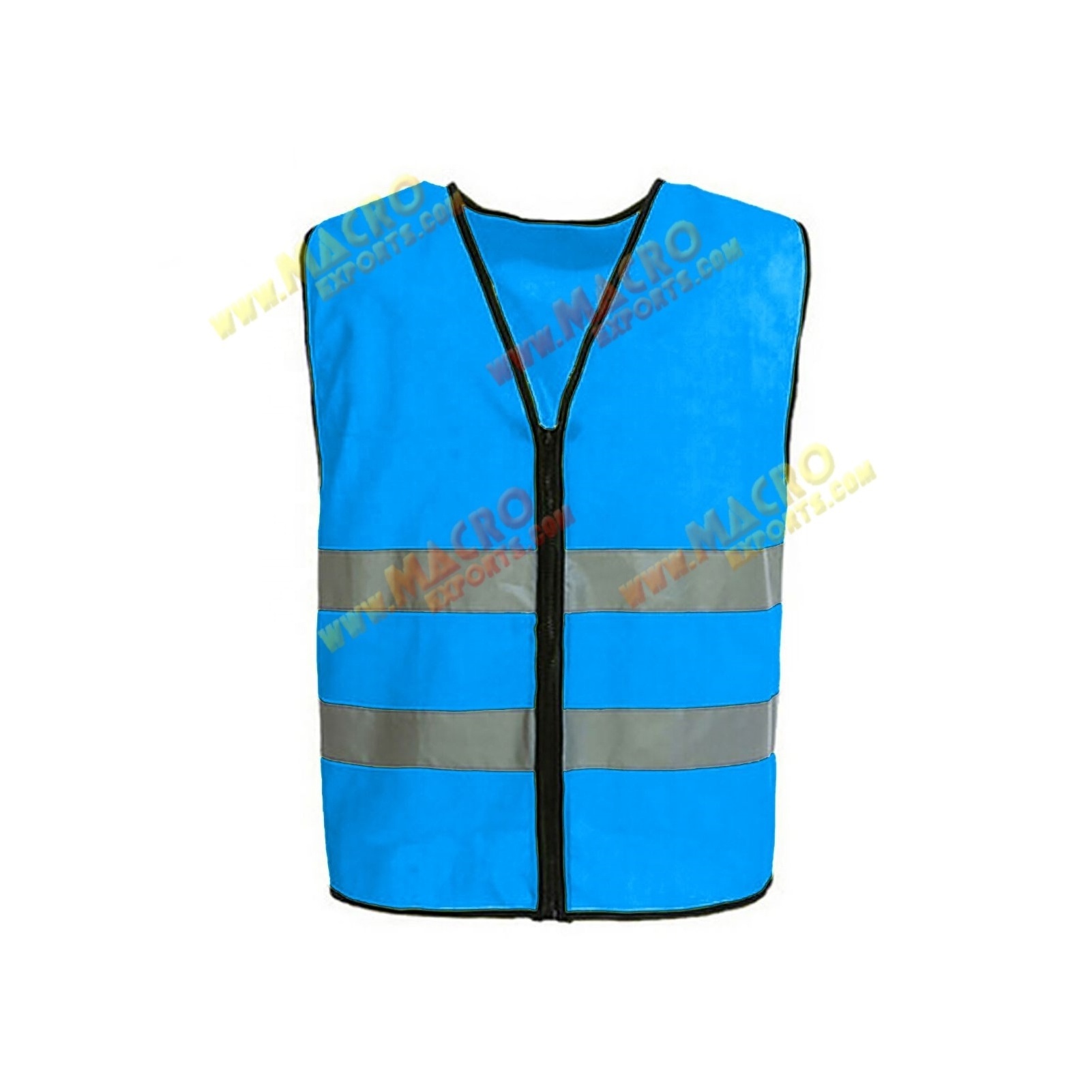 High Quality Custom Logo Gauze Knitted Safety Reflective Vest High Visibility Security Construction Reflective Vest With Pocket