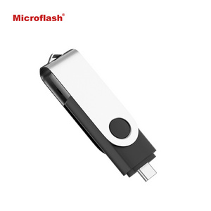 Microflash Customized High Speed type c 8gb 16gb 32gb 6gb Usb Flash Drive 2 In 1 Otg Pen Drive otg usb flash drive